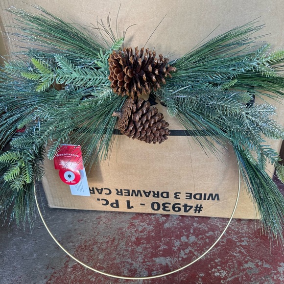 Wondershop Green and Brown Holiday Wreath - Picture 1 of 3
